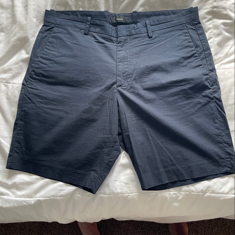 Theory navy shorts 36